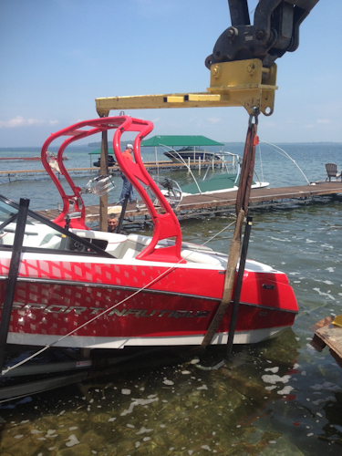 Collapsed Marine Railway Boat Rescue